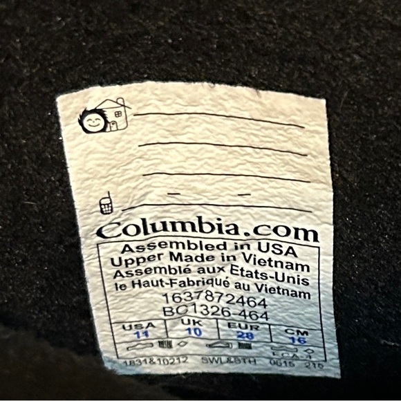 Columbia Waterproof Kids Snow Boots - Little Boys Size 11 Blue & Gray (EUC) - Picture 9 of 14